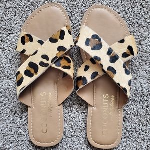 Leopard sandals